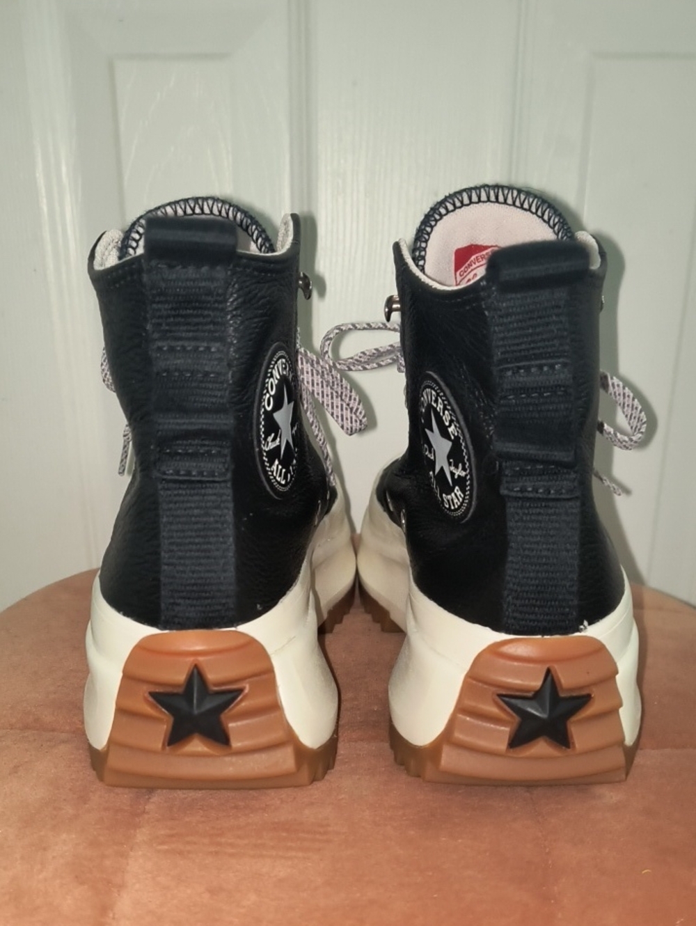 Converse Run Star Hike Hi Platform Leather Hi-Top Sneakers Size 7 A12897C - Picture 6 of 8